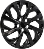 Auto Reflections Set of 4 16" 16 Spoke Wheel Covers for Toyota Corolla LE 2017-2019 - Gloss Black - Image 2
