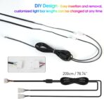 Dreamcolor Interior Acrylic Car Light Strip, 2 in 1 Car LED Strip Light with APP Control 43.3 Inches Fiber Optic Ambient Lighting Kits, Multi-Modes Sound Sync Neon Lights - Image 3