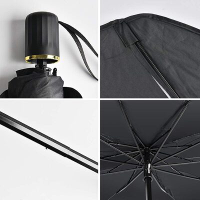helloleiboo Car Windshield Sun Shade UV Rays and Heat Sun Visor Protector Foldable Reflector Windshields Umbrella - Image 6