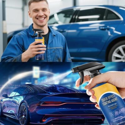 2026 New Car Coating Spray, Quick Effect Ceramic Wax Polish, All-in-One Waterless Wash & Scratch Repair Spray, Removes Oil Film, Enhances Gloss & Hydrophobic Protection - Image 7