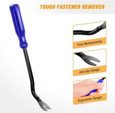 GOOACC 5PCS Auto Trim Removal Tool Kit No-Scratch Pry Tool Kit for Car Door Clip Panel & Audio Dashboard Dismantle -5PCS - Image 6