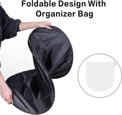 300T Sunshade for Tesla Model Y Model 3, Car Accessories 2026 for Tesla, Front Window Sunshade with Organizer Bag, Gifts for Tesla Owners - Image 4