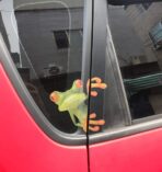 UTENEW 3D Cute Peep Frog Funny car Stickers Truck Window Vinyl Decal Graphics Auto 2pcs - Image 3