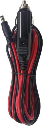 DC Car Charger Cable - 12-24V Auto Power Supply Cord Cigarette Lighter Male Plug to DC 5.5mm x 2.1mm Connector Extension for Portable DVD Player, Car, Camera (10FT) - Image 7