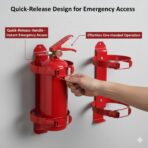 TEHAUX 2-Pack Heavy Duty Fire Extinguisher Mount Bracket for Home, Car, RV, Truck, & Off-Road Vehicles - Secure Wall/Vehicle Holder - Image 3
