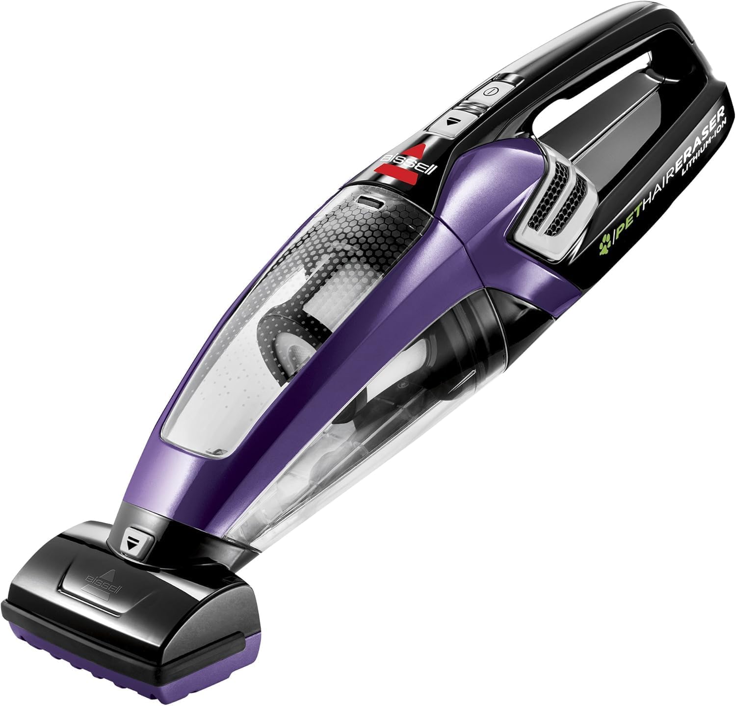 61a8E6BPJxL._AC_SL1500_.jpg Bissell Pet Hair Eraser Cordless Hand Vacuum, Lithium Ion, Home, Auto, and Pet Vacuum, Easy-Empty Dirt Bin, Upholstery Tool, Brush Tool, and Crevice Tool Included, 2390A - Image 1