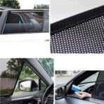 Car Sun Shade Side Window Shade for Grand Cherokee L 2021-2026 Baby UV Protection Magnetic Curtain Sunshade Auto Accessories Foldable(Rear+Triangular Window 4pcs) - Image 6