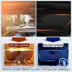 300T Thickened Sunshade for Car Windshield,Windshield Sun Shade for Blocking 99% Sunlight & Heat,Summer Cars Essentials Sun Cover for Car Windshields Fits Small Truck,SUV (XXL: 63x33 inch) - Image 3