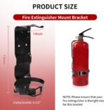 4PACK 2.5LB Fire Extinguisher Mount, Home Mini Fire Extinguishers Wall Mount Metal Bracket, Extinguishers Hanger for Vehicle, Car, Boat, Truck, Rv, House - Image 2