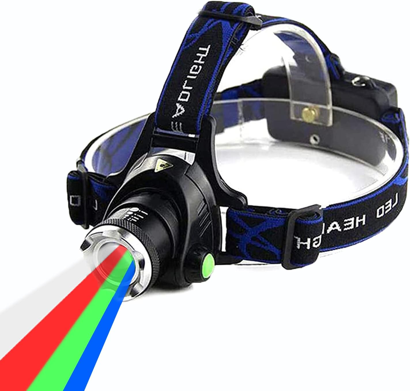 61aDXc3SAvL._AC_SL1500_.jpg Multicolor Headlamp Flashlight 1000 Lumen Waterproof Zoomable Led Headlight with White Red Green Blue Light - Image 1