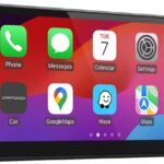 [2026 Fully Laminated Screen] CarpodGo T3 Pro Portable 60fps Wireless Carplay Android Auto,8.9 Inch 1920 * 720 IPS Touch Screen Car Stereo,Display-Only BT Mode Supports Steering Wheel Controls