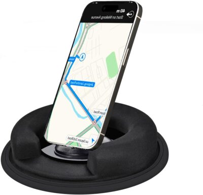 Portable Weighted Dash Mount Holder for Tomtom Garmin GPS Devices, Black Bean Bag Anti-Slip Dashboard Mount for Car - Image 4