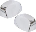 ECOTRIC Chrome Pair Half Mirror Covers Compatible with 2007-2014 Chevy Silverado GMC Sierra Tahoe Avalanche Suburban Yukon Escalade ESV View Upper Mirror Caps Replacement for 25788157 25788156 - Image 3