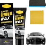 Car Scratch Remover Wax, 2026 New Car Scratch Repair with Sponge and Cloth, Multi-purpose Paint Scratch Remover for Car Detailing, Easy to Use Car Scratch Repair Kit for Drivers(1PCS)