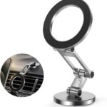 SYNCWIRE Fits MagSafe Car Mount, [All-Metal] Magnetic Phone Holder for Car, [Flexible Three-axis] 360° Rotation Magnetic Car Mount Strong Magnets Car Phone Holder for iPhone 17 16 15 14 Pro Max
