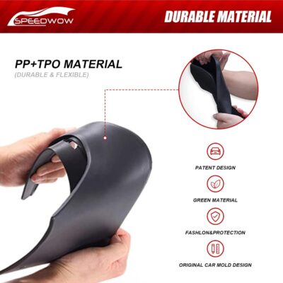 SPEEDWOW Mud Flaps Splash Guards Fit for 2016-2017 Honda Accord,Front and Rear 4 Piece/Set - Image 4