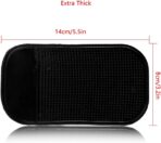 Car Dashboard Non Slip Mat, Bysameyee 5-Pack Anti-Slide Sticky Extra-Thick Dash Pad for Radar Detector, Cell Phone, Keys, Glass, Mirrors, Metal, GPS, Coins - Image 5