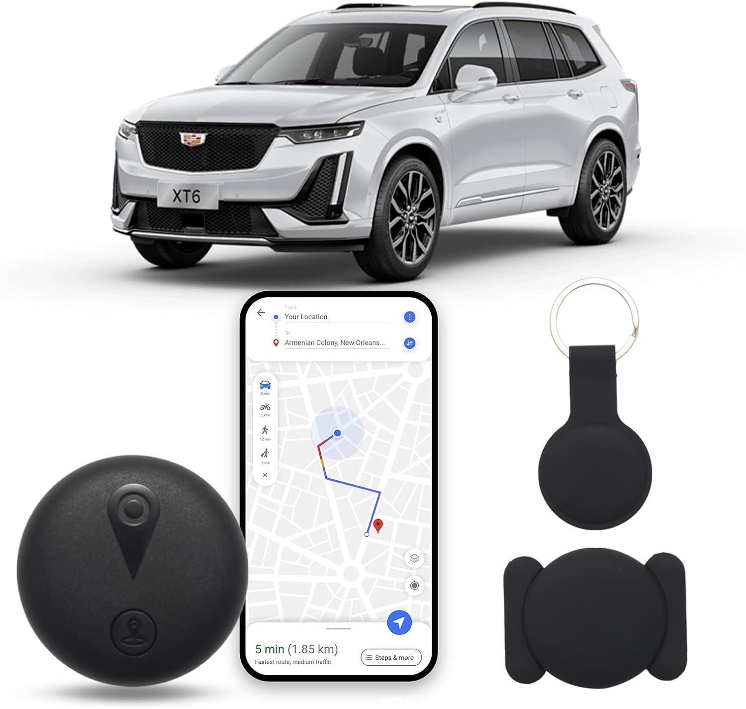 61abuJlj7iL._AC_SL1500_.jpg Tracking Devices for Cars Hidden, Undetectable GPS Tracker for Vehicles, Mini Tracker Device, No Monthly Fee Subscription No SIM Card Required, Only Available for iOS Find My, Splashproof - Image 1