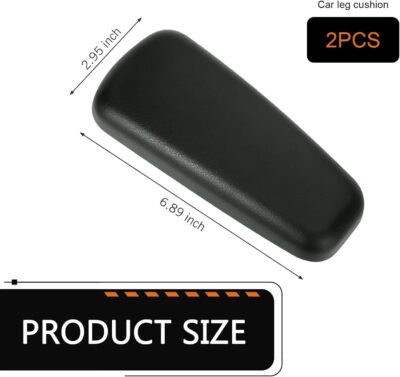 2 PCS Car Elbow Pad Arm Rest, Polyurethane Elastic Soft Arm Leg Support Pillow, Multi-functional One-piece Molded Car Interior Decoration, Universal for Most Vehicles (Black) - Image 2