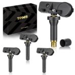 TPMS Chrysler 33Mhz Pre-Programmed Tire Pressure Monitoring Sensor Compatible with Jeep Grand Cherokee(2010-2015)|➥Dodge Grand Caravan(2011-2022)#OE Replace:56029398AB(Set of 4) 4