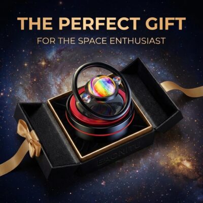 Solar Dashboard Spinner, Sun Powered Kinetic Car Decoration Diffuser, Space Theme Automotive Accessories, Spring Birthday Gift Exchange, Fragrance & Aroma Cores Sold Separately (Solarium Black) - Image 3