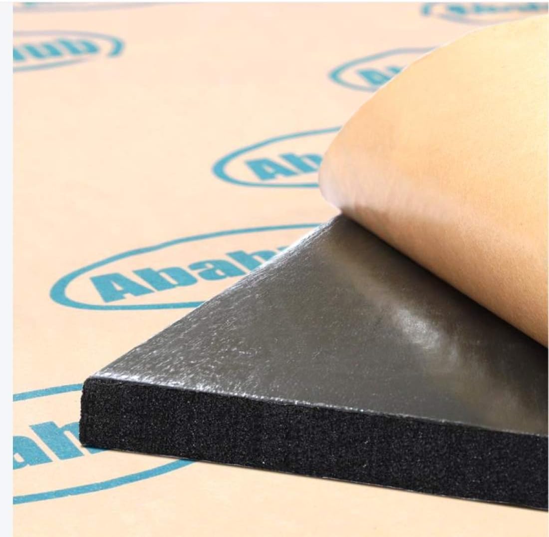 61bPD2sJmdL._AC_SL1100_.jpg Abahub Sound Deadening 394 mil 16 sqft Heat Shield Automotive Insulation Roll - Car Sound Deadening Material Hood Insulation Pad, Firewall 59"x39" - Image 1