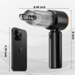 Professional Car Vacuum Cleaner, 20000Pa Powerful Handheld Vacuum for Car Interior Cleaning, Portable Cordless Mini Vacuum with Brushless Motor & Crevice Tool for Car - Image 7