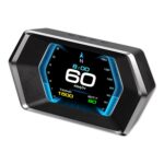 Car HUD Display, LCD Instrument Panel Speedometer with Overspeed Warning, OBD GPS Dual Mode for All Cars, Universal Head Up Display Windshield w/Night Mode,for All Vehicle