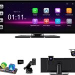 [11" Fully Laminated 60fps Touchscreen] -Accfly Wireless car Play Screen for Apple carplay &Android Auto, OTA Updates -HD Front Dashcam & Backup Camera, Car Stereo Radio/GPS Navigation/BT Audio