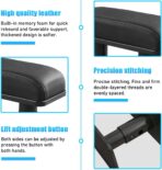 Car Elbow Support Pad, Adjustable Height Armrest Rest Pad for Auto Door, General PU Leather Automotive Central and Side Booster Pad for All Seasons, Universal Car Accessories (Black) - Image 5