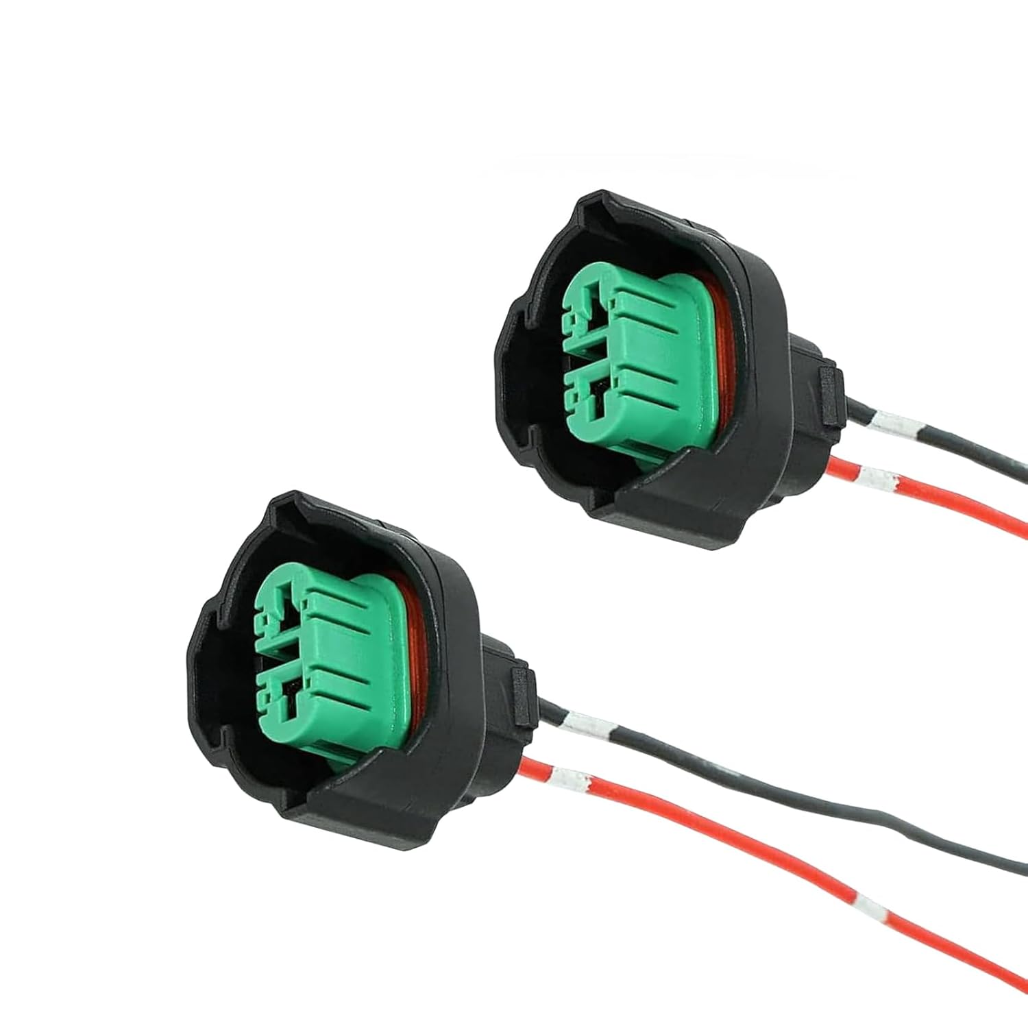 61bx7rkrhGL._SL1500_.jpg H11 H8 881 Female Adapters Wiring Harness Sockets, 4-Inch Wire Pigtails for Fog Lights Retrofit, Fog Light Socket Modification Connector, Universal for Most Cars (Black) - Image 1