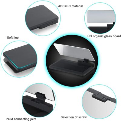 Car GPS Mobile Head Up Display Holder with HD Image Reflection for HUD, Smartphone, iPhone, Samsung, Car Navigation (Up to 6 Inches) - Image 5