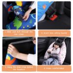 Travel Pillow Car Cushion for Kids 6 Years Old+ Shoulder Neck Back Support & Seat Belt Comfort, Road Trip Cozy Sleeping Gift for Young Travelers, Parents, Families, Baby Shower (Dinosaur Blue) - Image 5