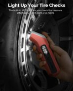 ETENWOLF T300 Digital Tire Pressure Gauge 3-200 PSI, Industrial Tire Gauge Calibrated to ANSI B40.7 Grade 2A(Plus-Minus 0.5%), Replaceable AAA Batteries (Vivid Orange) - Image 4