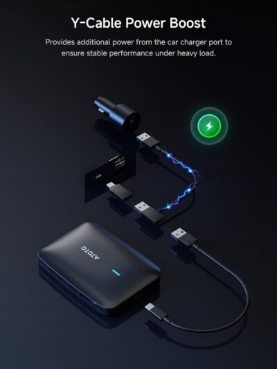 Magic CarPlay Box, Wireless CarPlay Adapter Supports for Netflix/YouTube/TF Card, AI Box Carplay, Plug & Play, Drivechat with AI Skills, Dual WiFi, Bluetooth, Fits for OEM Wired CarPlay Cars - Image 7