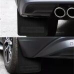 HZEL Car Mud Flaps, 4PCS Soft Flexible Bendable Rubber Vehicle Mudguard Splash Guard with Hardware Tool, Auto Exterior Protection Accessories for Front & Rear, Universal for Most Sedans (Black) - Image 4