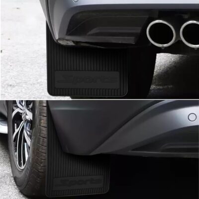 HZEL Car Mud Flaps, 4PCS Soft Flexible Bendable Rubber Vehicle Mudguard Splash Guard with Hardware Tool, Auto Exterior Protection Accessories for Front & Rear, Universal for Most Sedans (Black) - Image 4