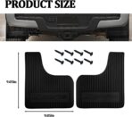 4PCS Car Mud Flaps, Flexible Rubber Vehicle Mudflaps Mudguard Splash Guard with Hardware, Automotive Exterior Front & Rear Protection Accessories, Universal for Pickup Truck SUV - Image 2