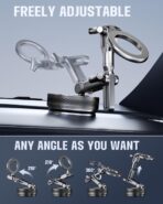 Magnetic Phone Holders for Your Car, Upgraded 360° Vacuum Car Phone Holder, 108+LBS Strongest Suction & 3000gf Magnetic, Car Phone Mount for 17 Pro Max 16 15 14 13 12/ Android Phones - Image 3