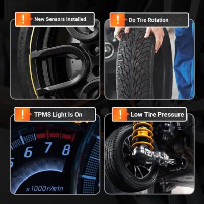 TPMS Relearn Tool for Car Tire Sensor,EL-50448 Tire Pressure Monitor Sensor Reset Activation Tool,Tire Sensor Reset Tool Programmer,for GM Series Vehicle 2006-2024 (1PC) - Image 3