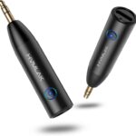 Bluetooth 5.4 Car Aux Adapter with Enhanced Microphone, 3.5mm Jack for Car Home Stereo, USB-C Charging, Sturdy Case, 1 Piece