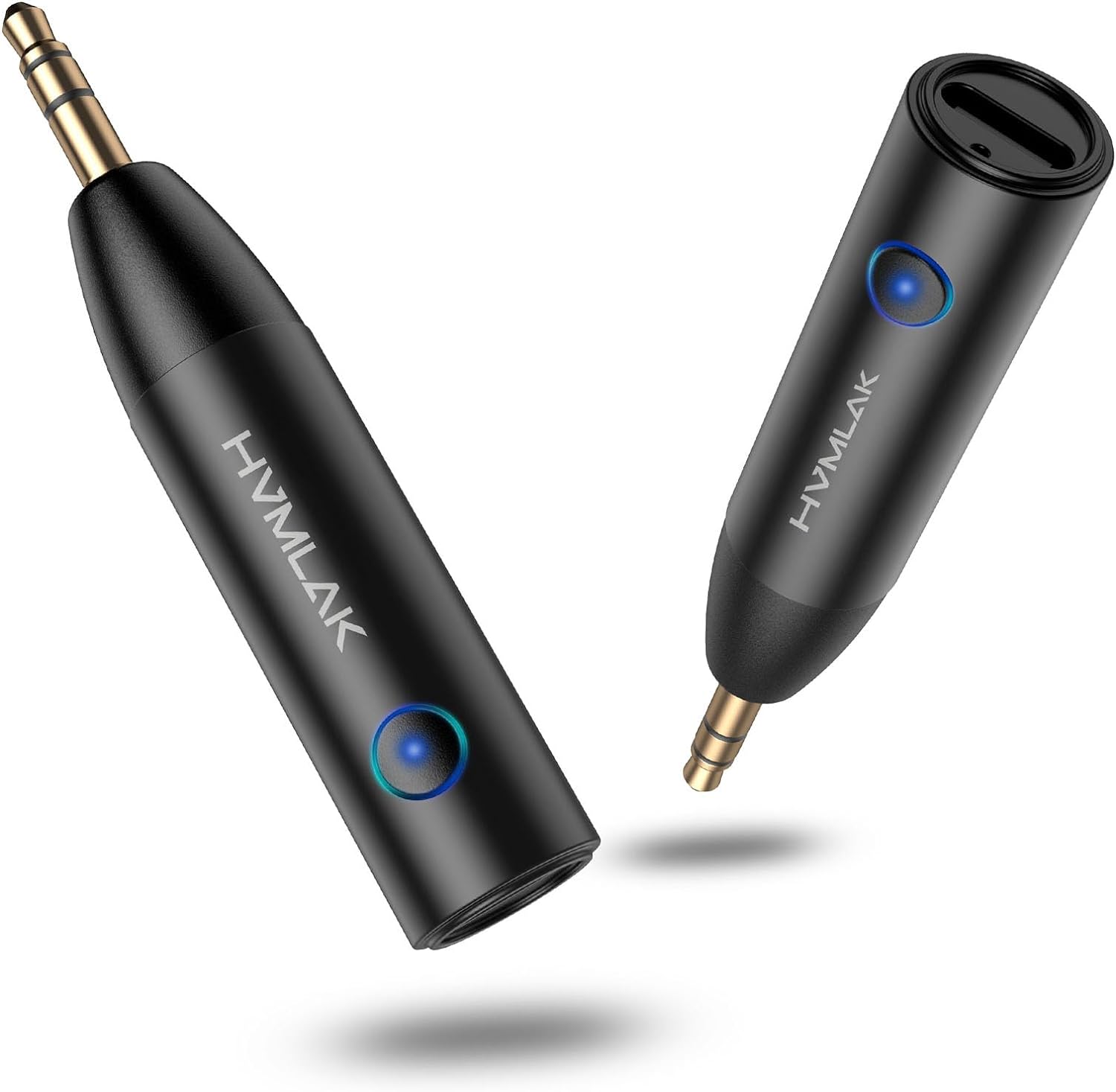 61cc6zp12L._AC_SL1500_.jpg Bluetooth 5.4 Car Aux Adapter with Enhanced Microphone, 3.5mm Jack for Car Home Stereo, USB-C Charging, Sturdy Case, 1 Piece - Image 1