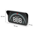 Car HUD Display, GPS Speedometer Projector with Overspeed Warning, OBD2 & GPS Dual Mode for All Cars, Universal Head Up Display Windshield w/Night Mode - Image 5