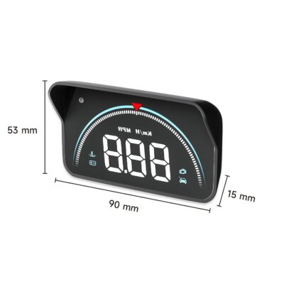 Car HUD Display, GPS Speedometer Projector with Overspeed Warning, OBD2 & GPS Dual Mode for All Cars, Universal Head Up Display Windshield w/Night Mode - Image 5