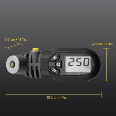 Topeak SmartGauge D2 Digital Tire Pressure Gauge – Presta/Schrader Compatible, 250 Psi/17 Bar, Precision Air Pressure Reader with LCD Display for Bikes, Motorcycles & Sports Equipment - Image 5