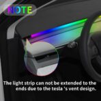 for Tesla Model 3 Y LED Interior Lights Ambient Lighting, Tesla Model 3 Y RGB LED Neon Light Kits, Tesla Model 3 Y Accessories 2021 2022 2023, DC 12V - Image 7