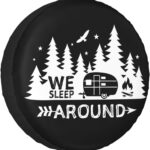 14 Inch Spare Tire Cover Weatherproof Sun Protection Wheel Tire Cover Universal Fit Trailers RV SUV Truck Camper Travel