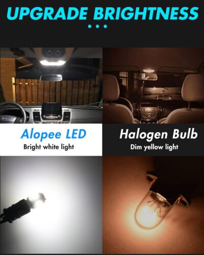 Alopee 30 Pack Multi Color (6 Colors Mixing) 194 LED Bulb T10 Wedge LED Bulb 5SMD-5050 168 2825 W5W 158 501 DC 12V Replacement for Car Interior Dome Map Door Trunk Courtesy Light - Image 5