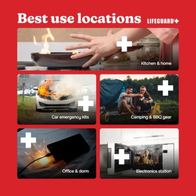 LIFEGUARD Aerosol Fire Extinguisher Spray - Non-Toxic, Eco-Friendly Fire Suppressant for Home, Kitchen, Car & Office, Compact, Easy-to-Use Design with 10-Year Shelf Life (Pack of 1) - Image 4