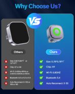 Ultra-Mini Wireless CarPlay Adapter with A9 Chip, 5.8GHz Wi-Fi Low Latency, 3-5 Sec Auto Connect, Universal Apple CarPlay/Android Auto Wireless Adapter for Factory Wired Cars - Image 6